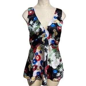 POETRY FLORAL TOP SIZE LARGE